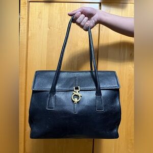 Black Leather Handbag